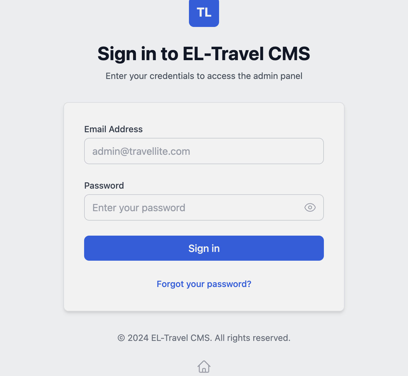 Tampilan Awal Login